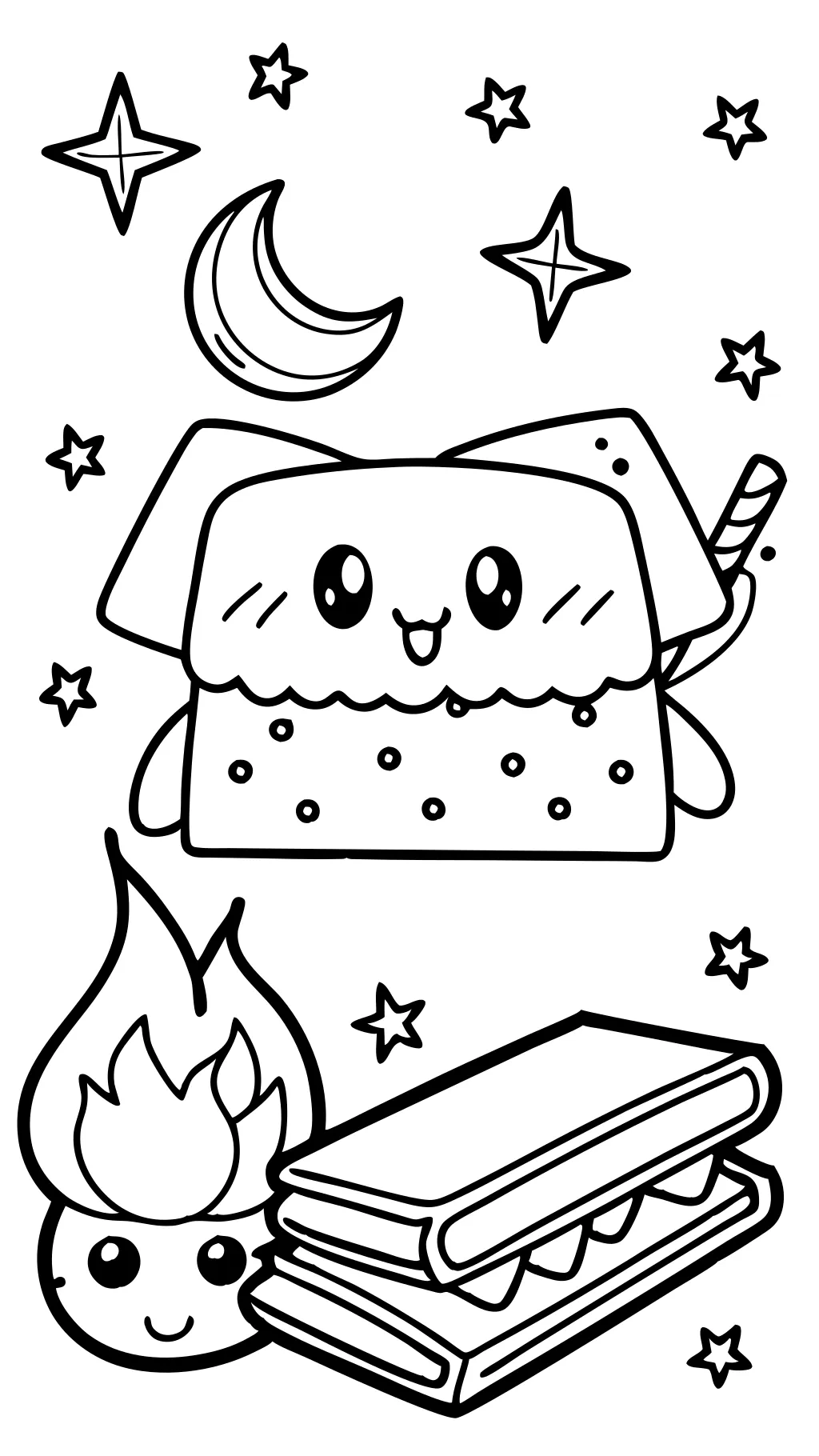 coloriage de smore